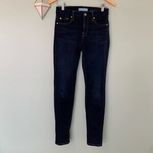 7 For All Mankind “The Skinny” b(air) High-Rise Stretch Blue Jeans SZ 24